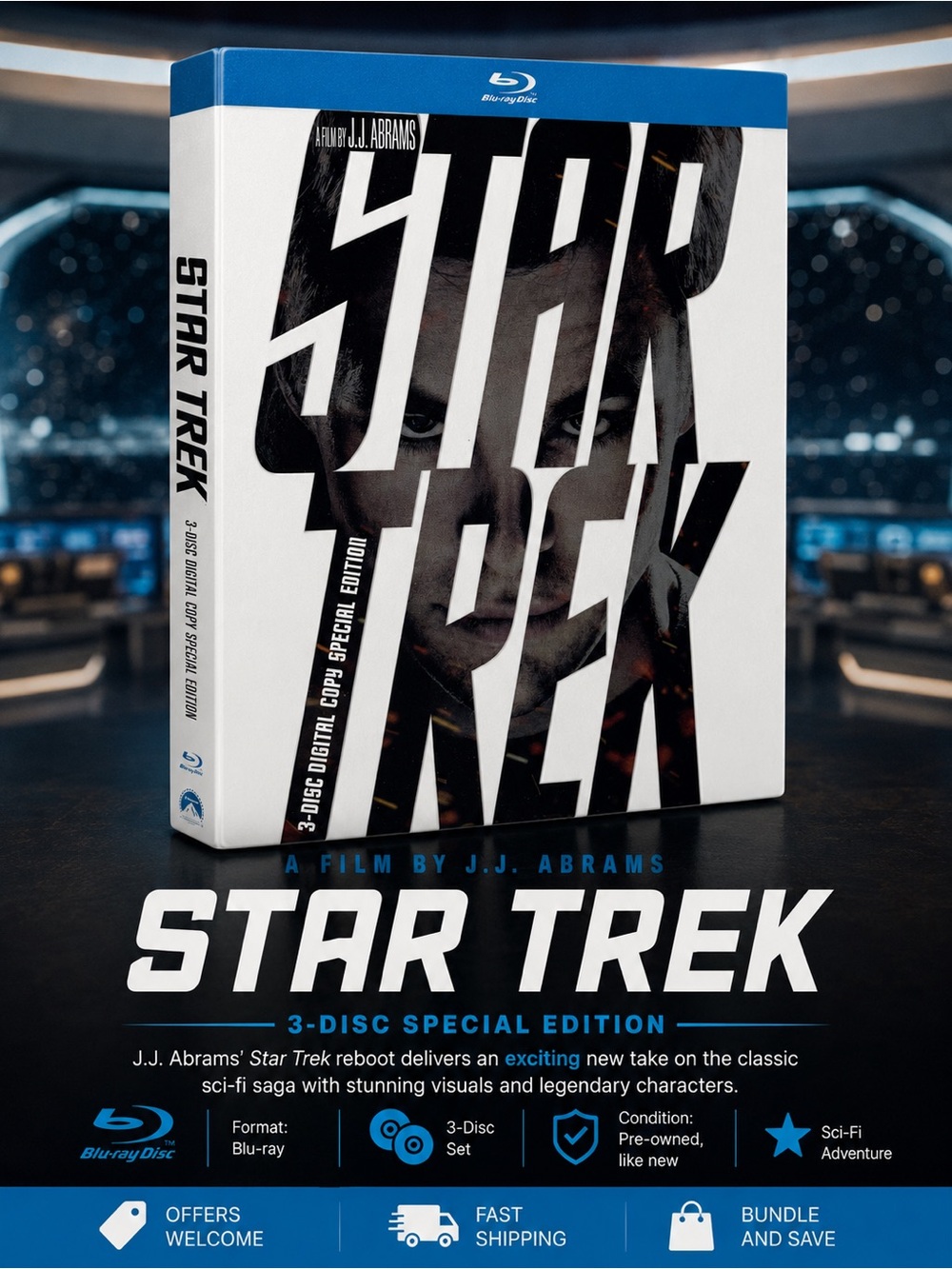 J.J. Abrams Star Trek 3-Disc Blu-ray Special Edition